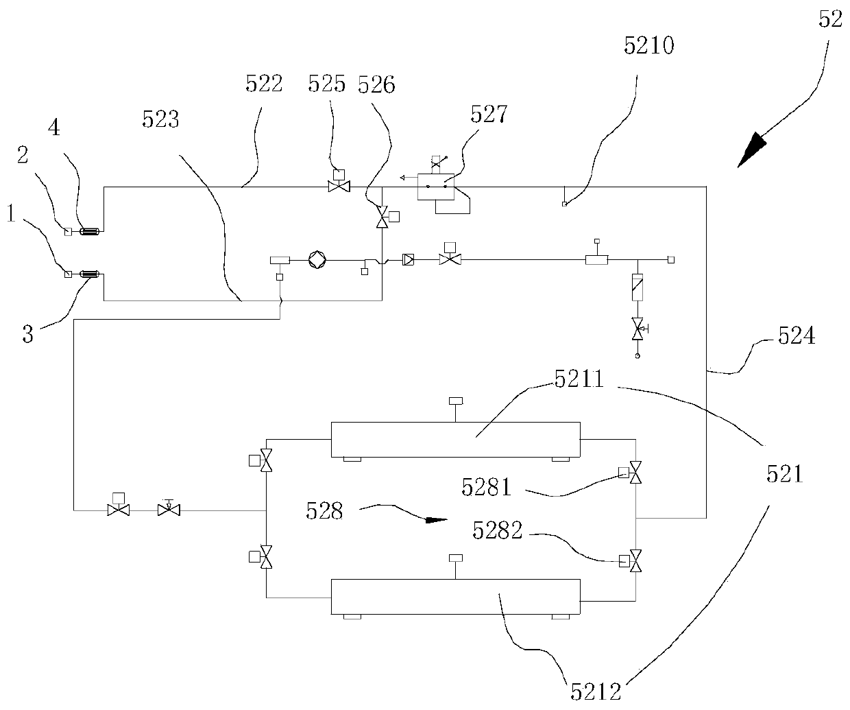 Multifunctional C4F7N/CO2 mixed gas distribution system and method