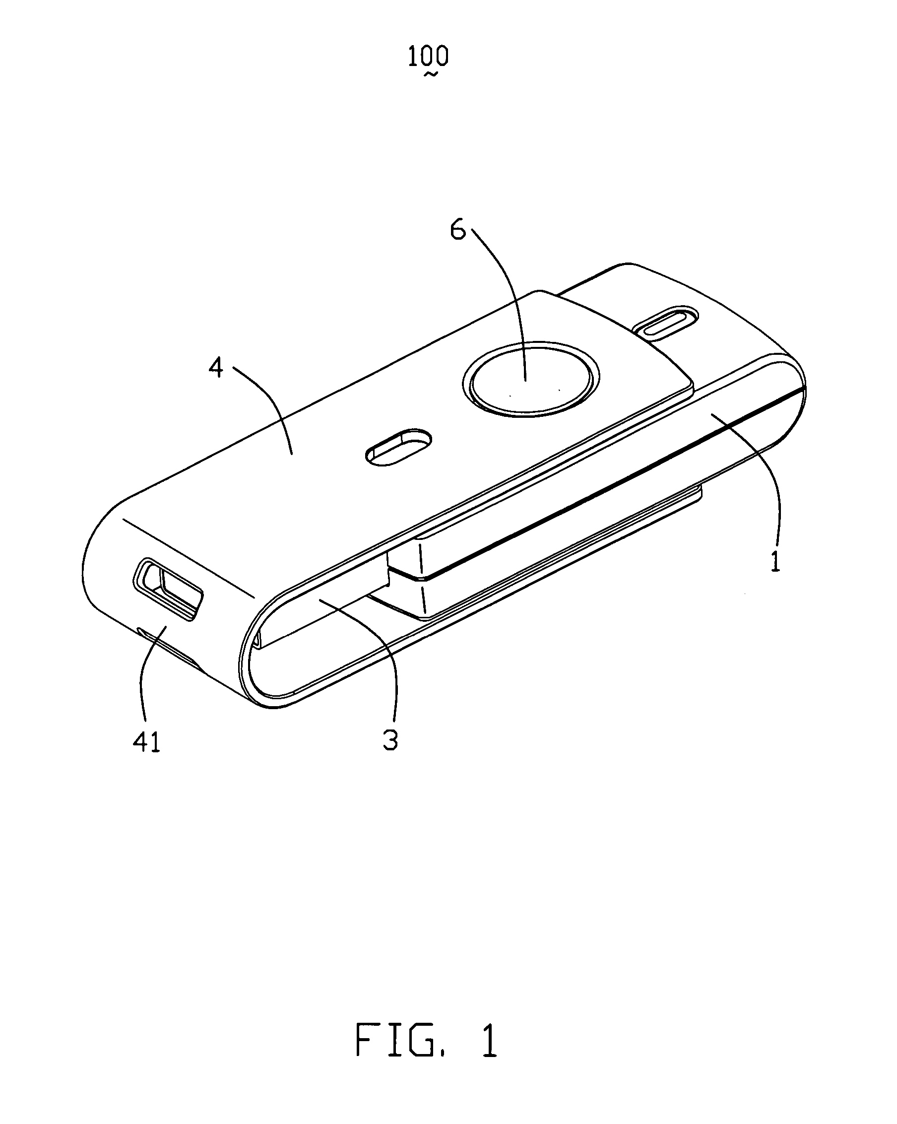 Flash memory device with elastic member