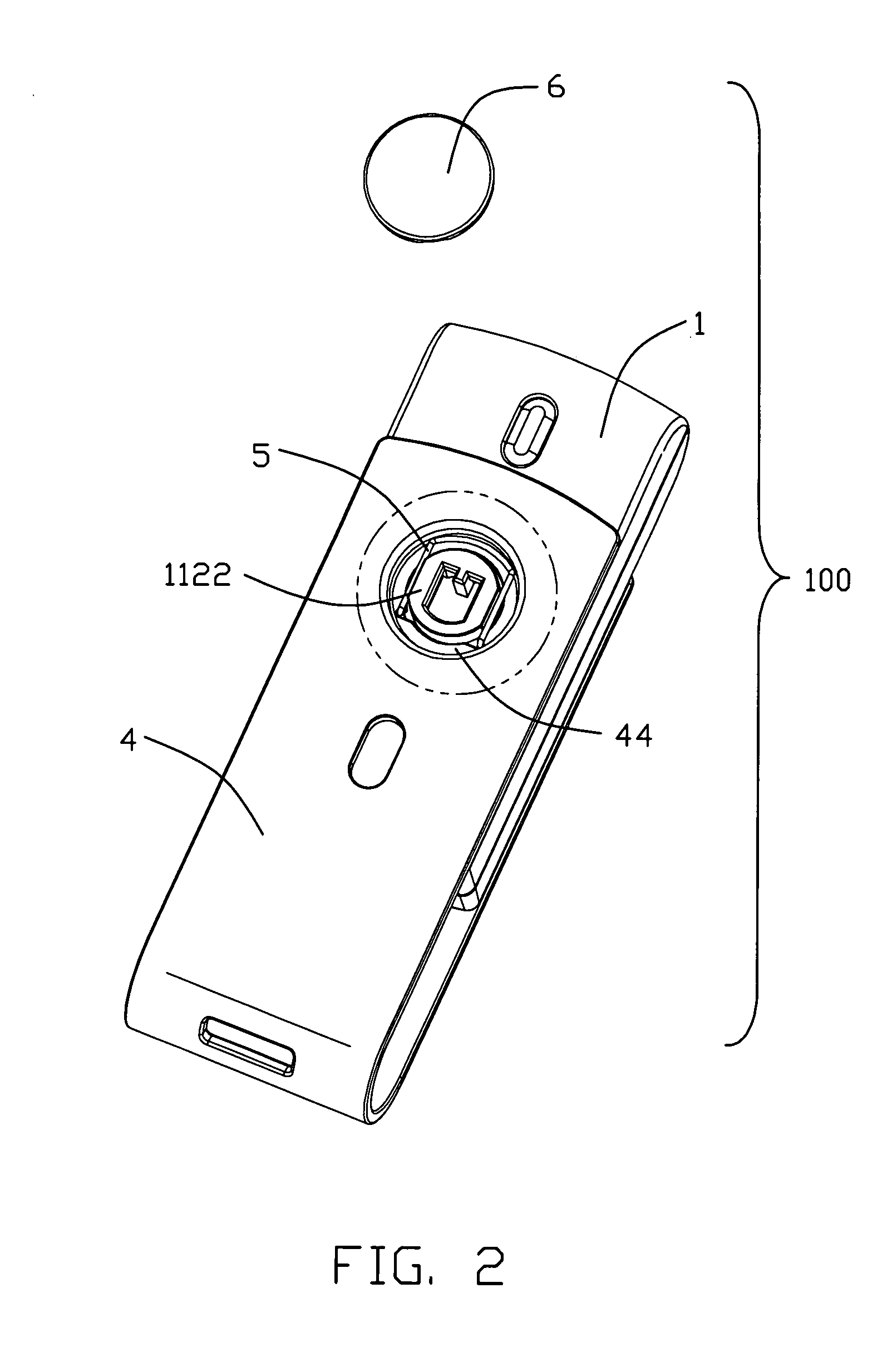 Flash memory device with elastic member