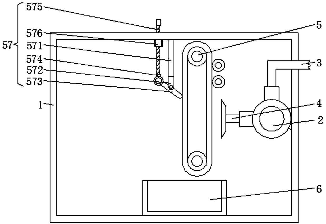 Environmentally-friendly sawdust clearing equipment for pine tree kitchen cabinet cutting