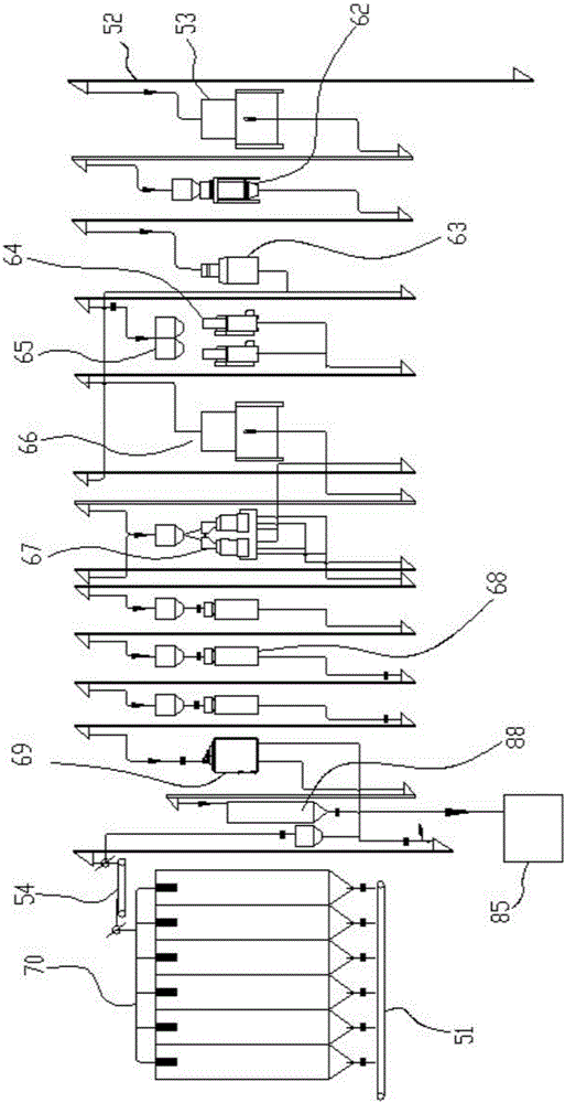 Full-automatic efficient complete-set rice milling device system