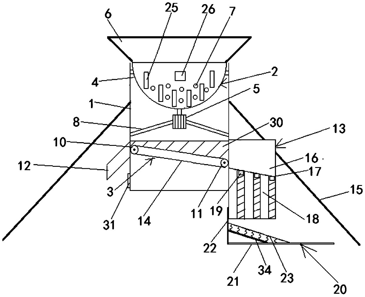 Electric automatic discharging device