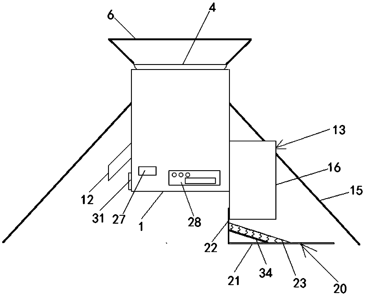 Electric automatic discharging device