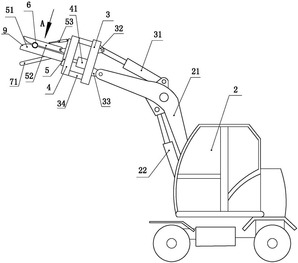 Electric power maintenance tree obstacle clearing vehicle