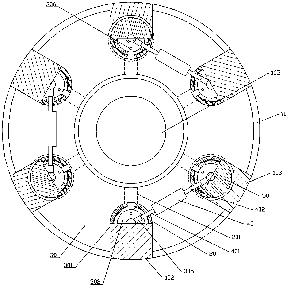 Clutch sleeve drilling and milling device