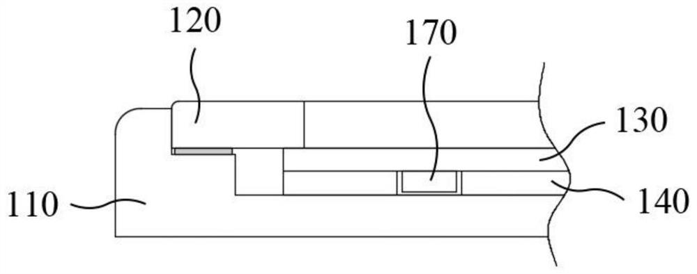 Pressure sensing assembly, middle frame assembly, display assembly and terminal