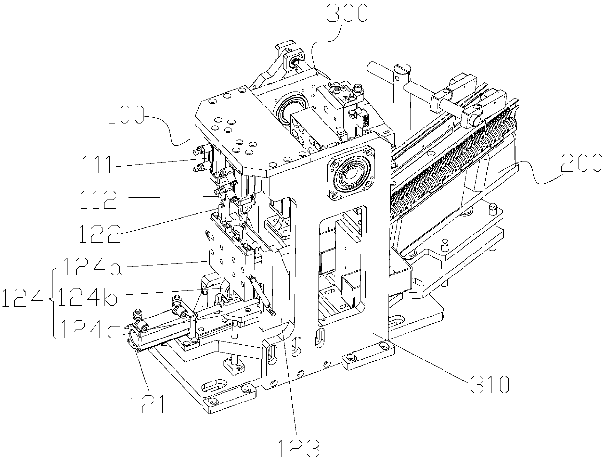 Metal needle assembly assembly device