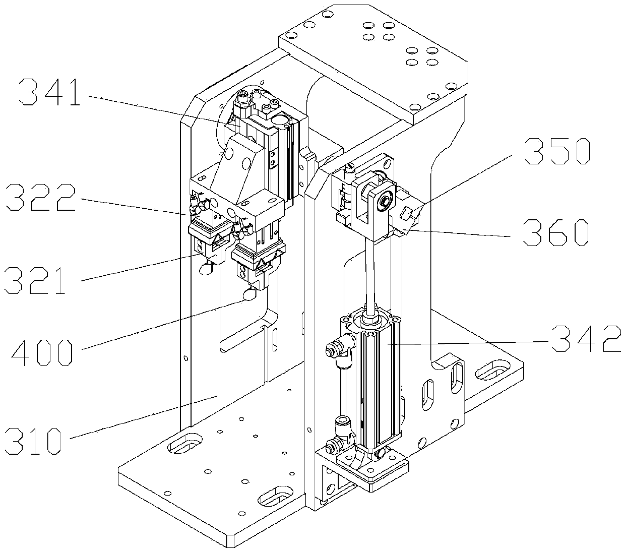 Metal needle assembly assembly device