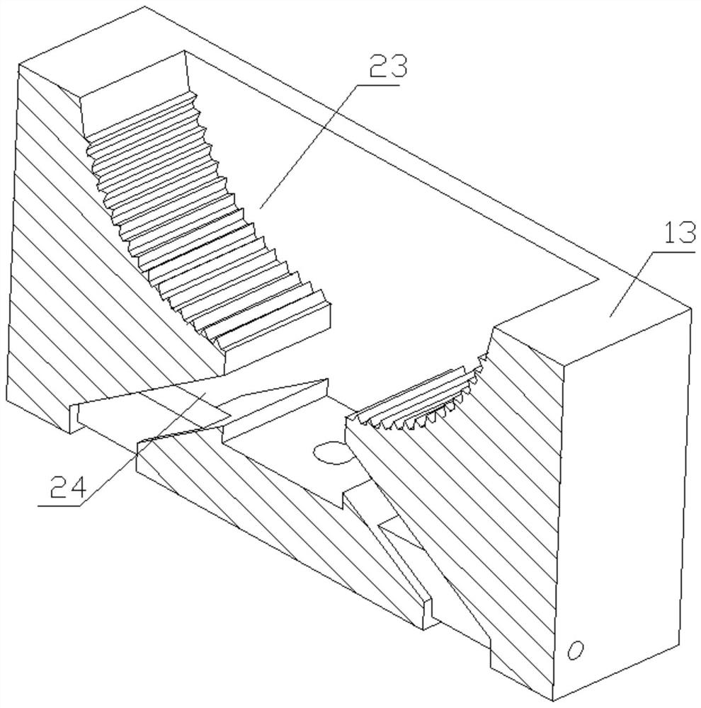 Efficient chemical raw material grinding and separating device