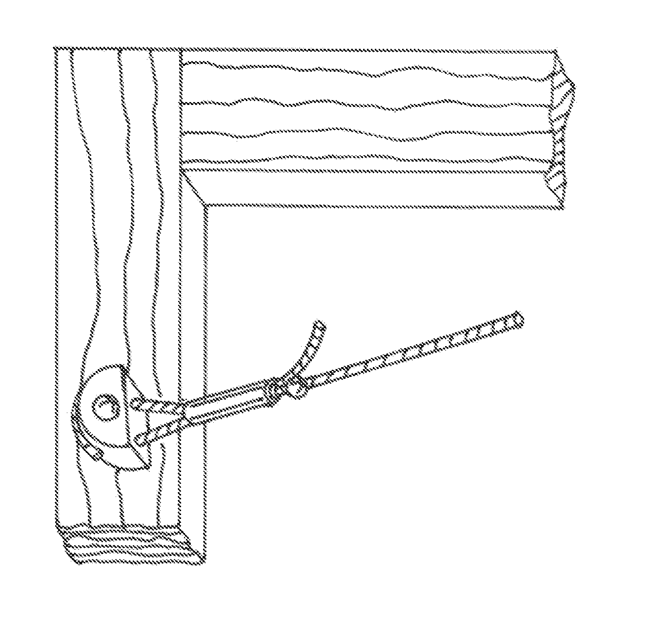 Frame hanging wire post with locking connector