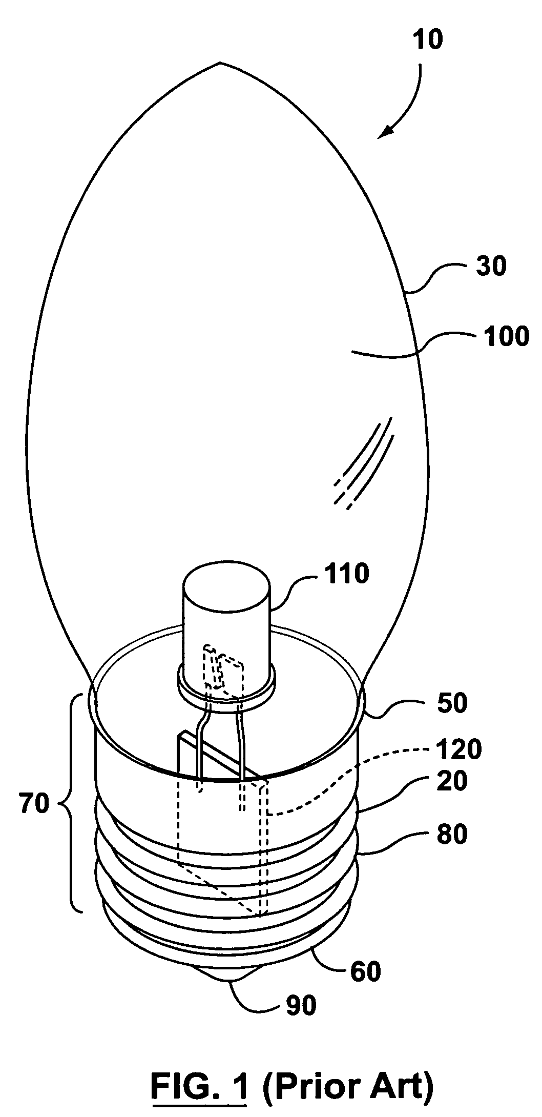 Light emitting diode light bulbs with strands of LED's