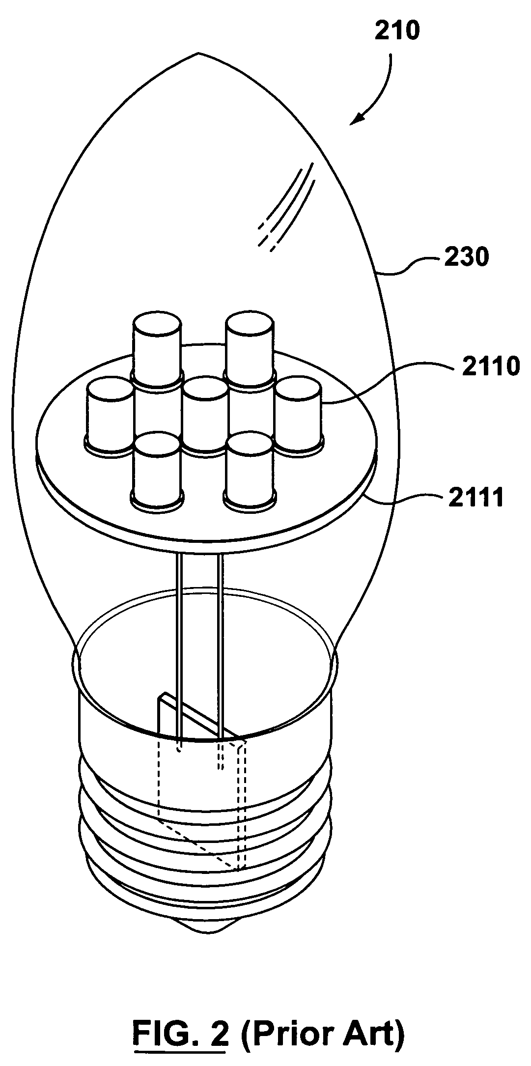 Light emitting diode light bulbs with strands of LED's