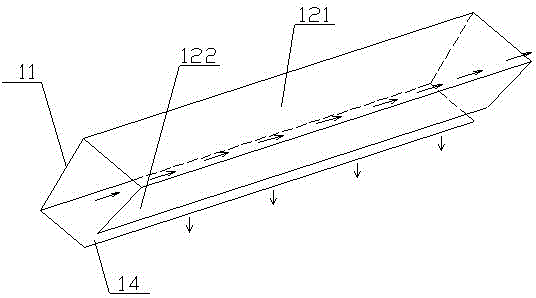 Novel horizontal tube type sedimentation pond