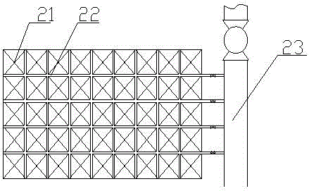 Novel horizontal tube type sedimentation pond