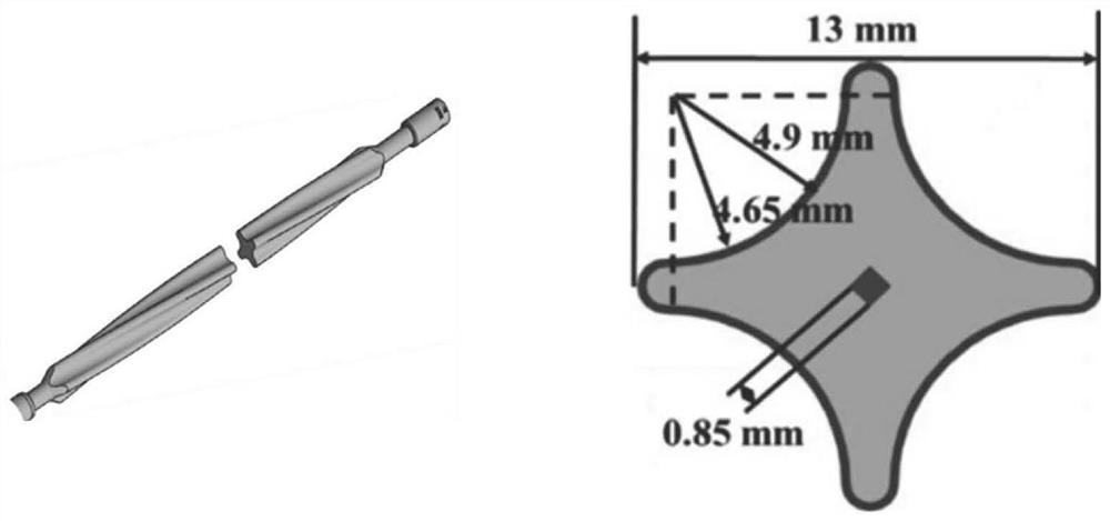 Fuel rod shape optimization method based on Bezier curve