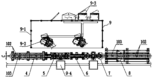 Automatic anchor chain polishing device