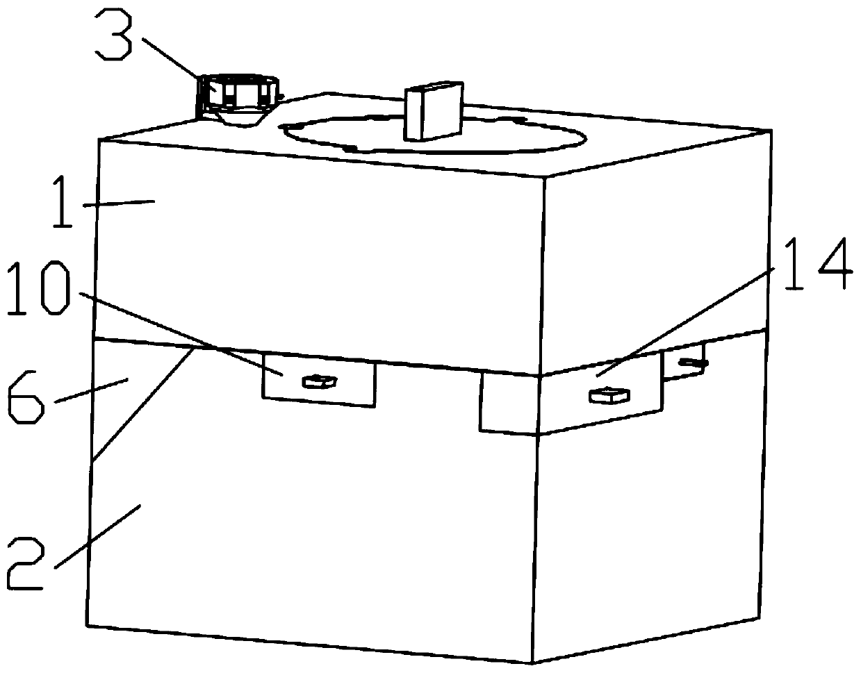 Centrifuge for extracting blood and its extracting and centrifuging method