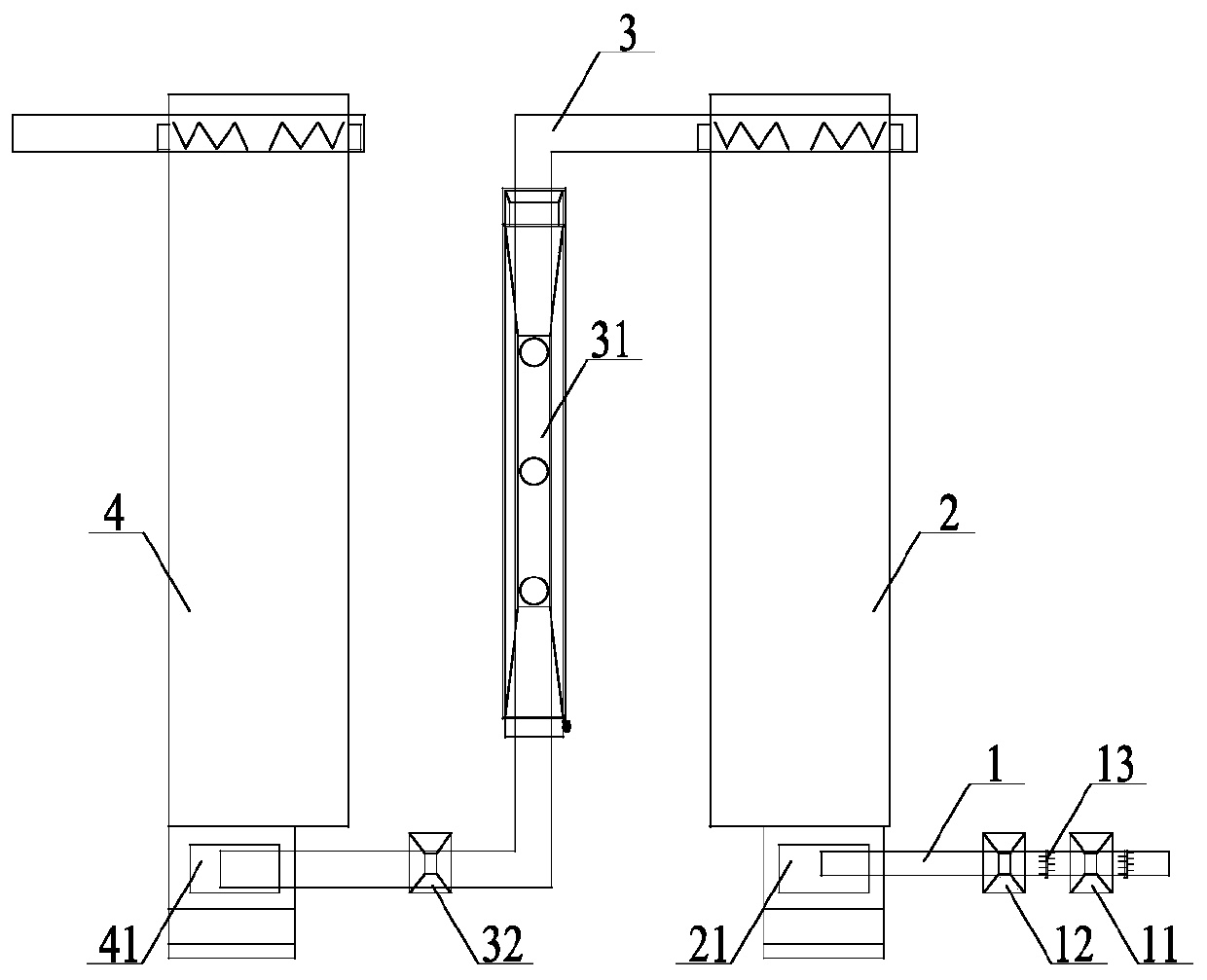 Brewing method of compound Xiaoqu liquor and bacterium cultivation saccharification system adopted by same