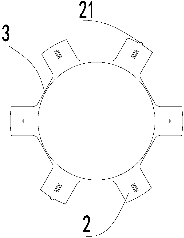 Stator component, motor and compressor