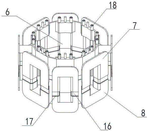 Winding process of external winding of low-frequency mute high-efficiency DC motor