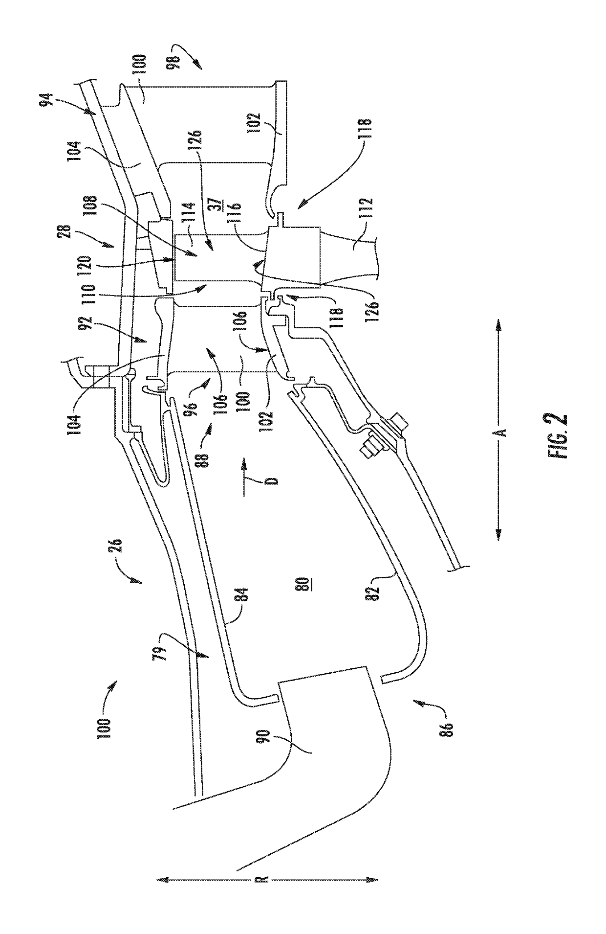 Riblets for a flowpath surface of a turbomachine