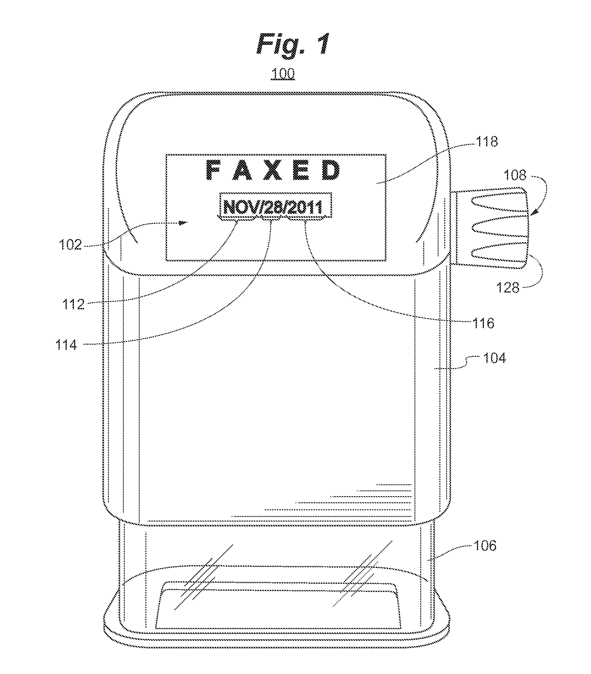 Self-inking marking device