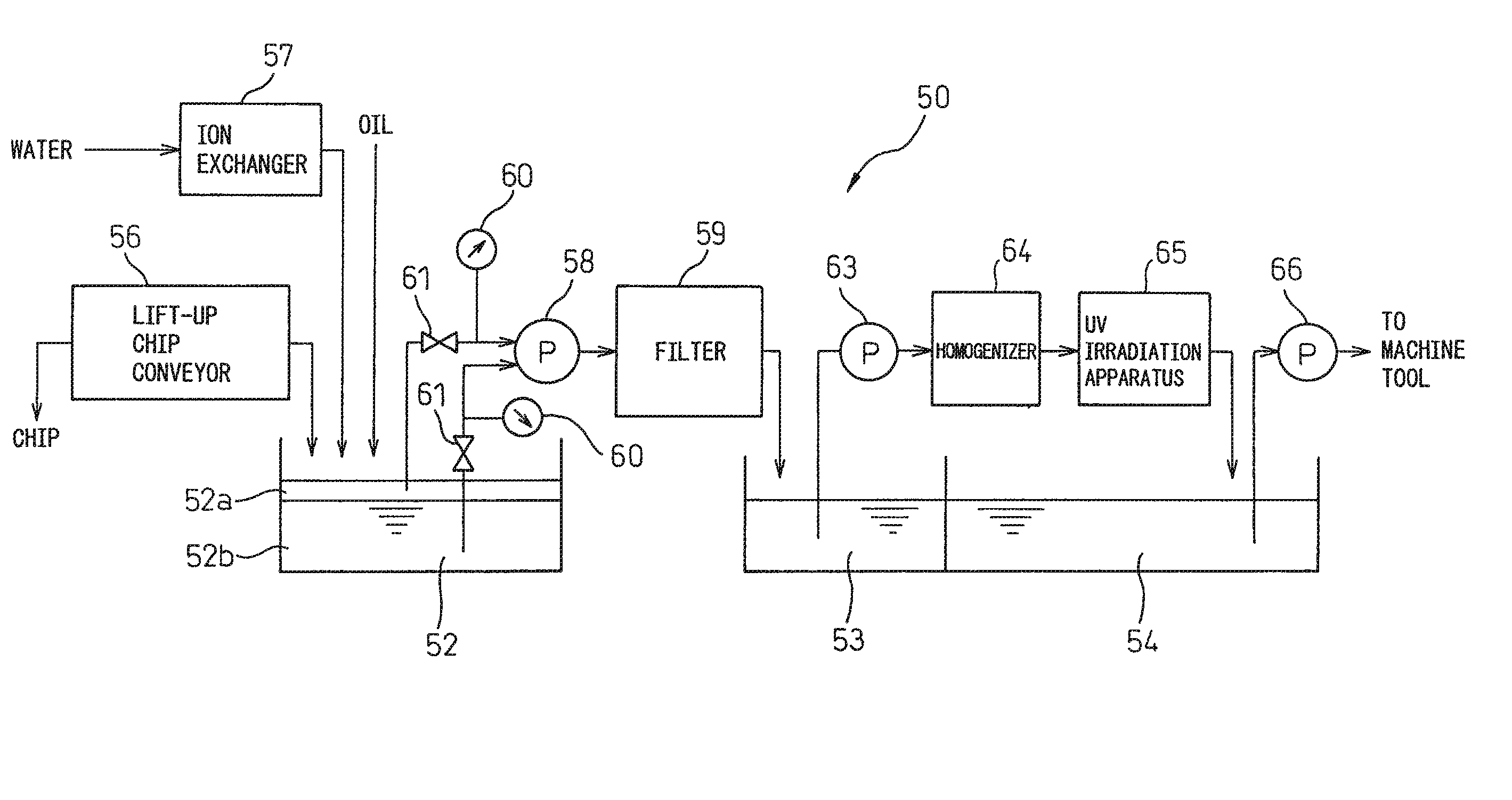 Machine tool, working fluid supply apparatus, and working fluid