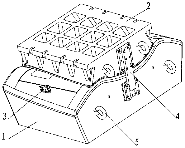 A kind of drawing die of composite structure and its manufacturing method