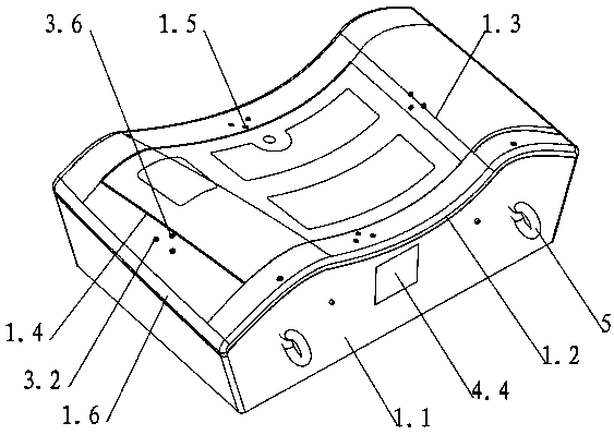 A kind of drawing die of composite structure and its manufacturing method