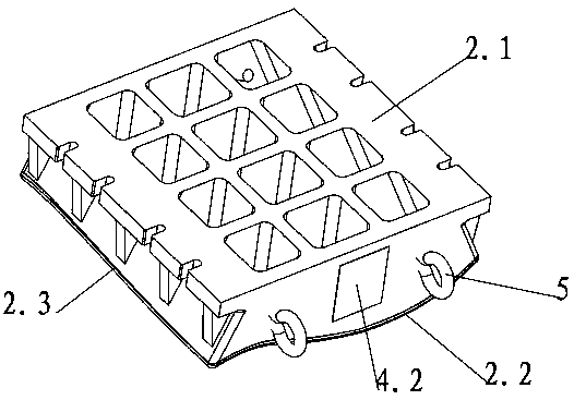 A kind of drawing die of composite structure and its manufacturing method