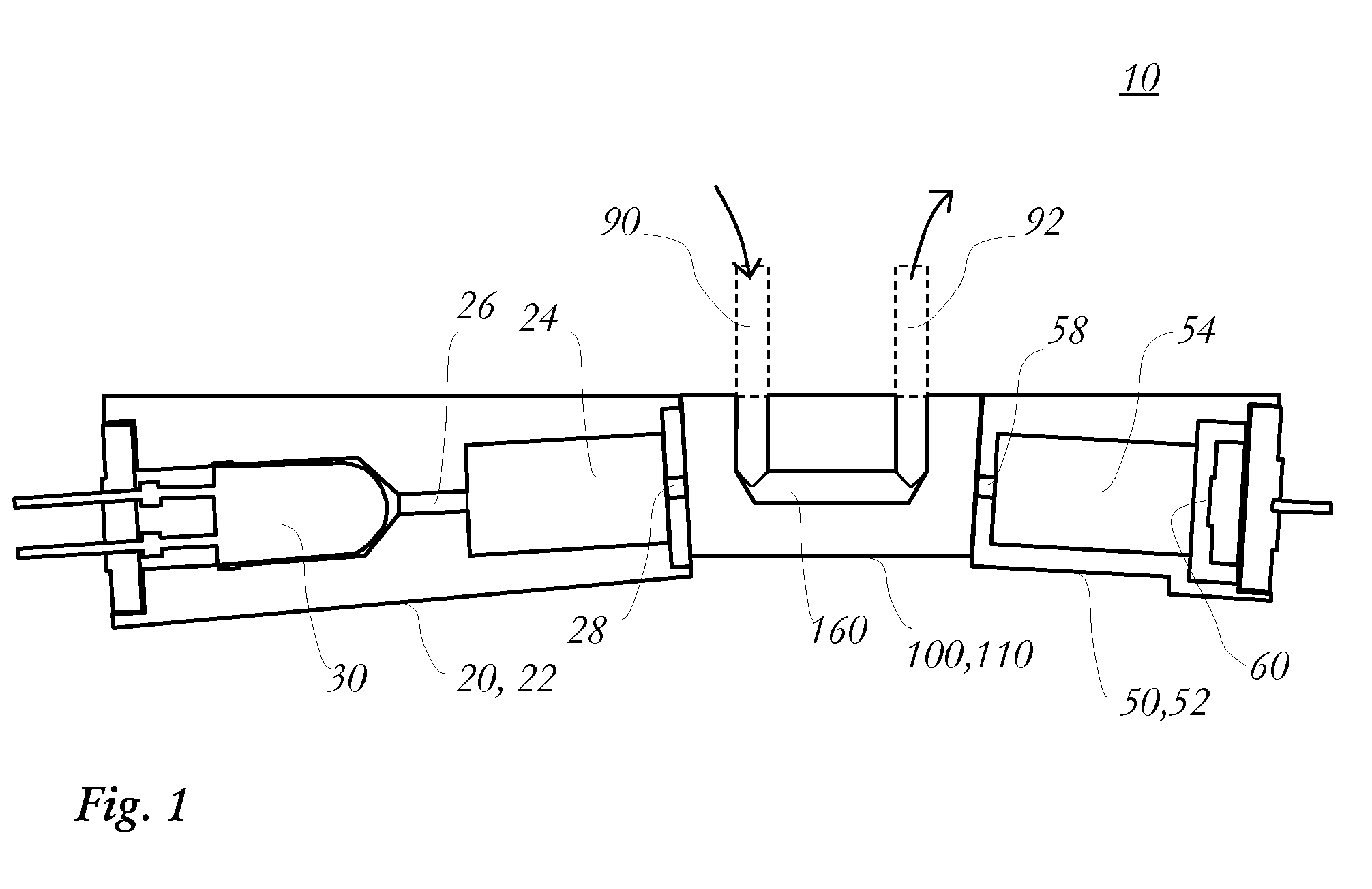 Miniature flow-through cuvette and spectrophotometer containing the same