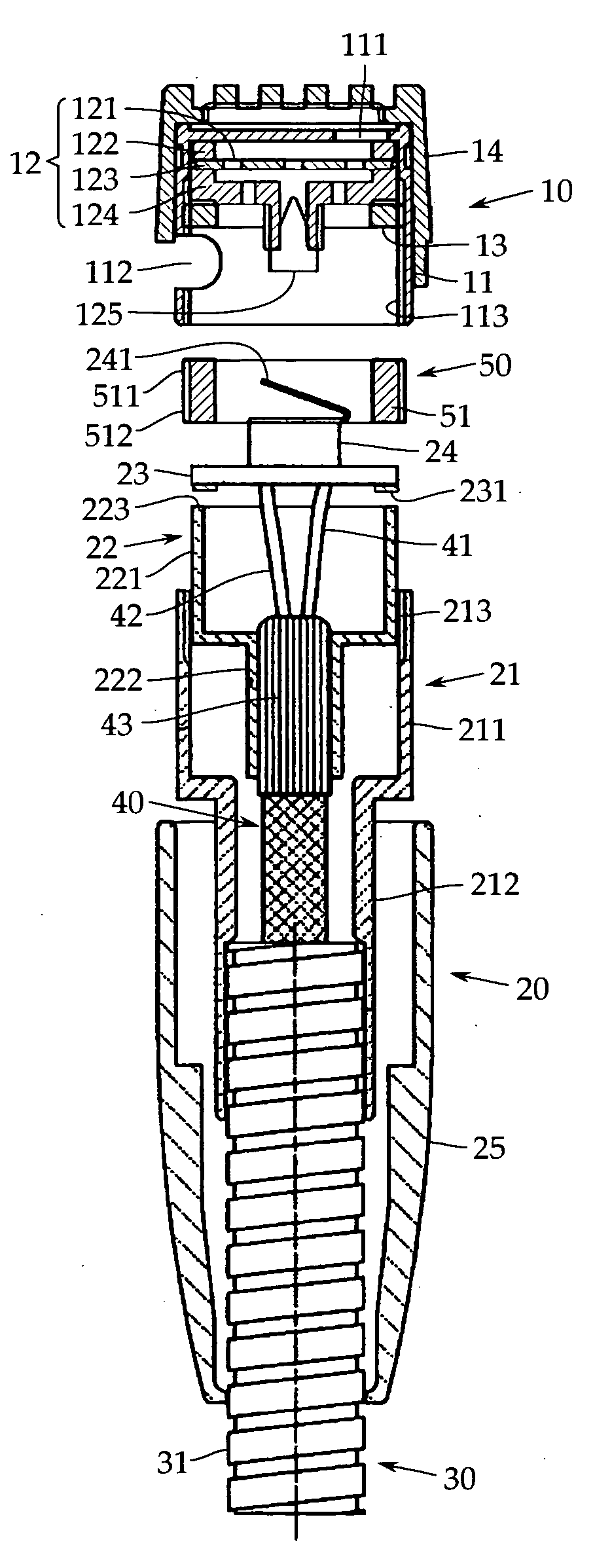 Microphone having flexible pipe