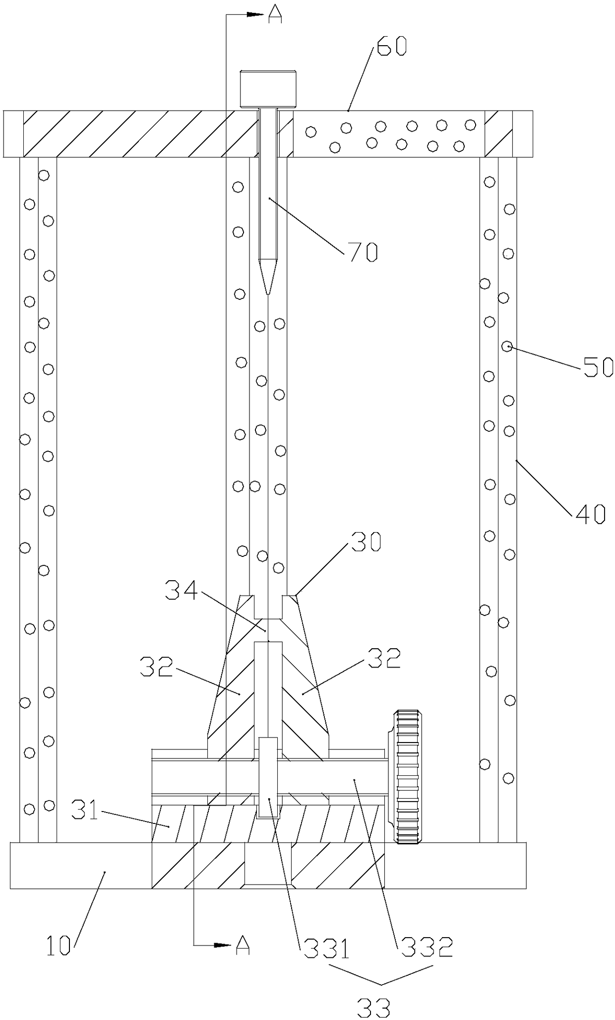 Clamp used for blade inspection