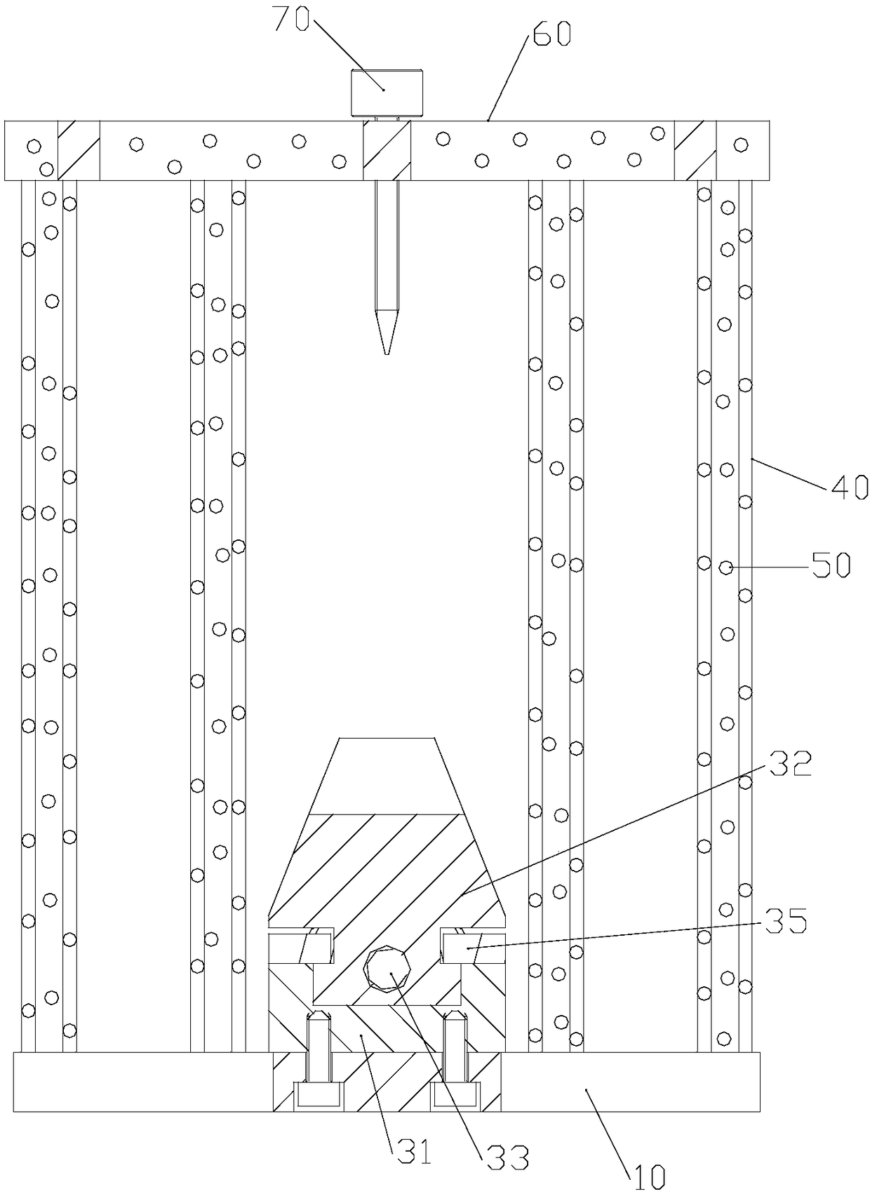 Clamp used for blade inspection