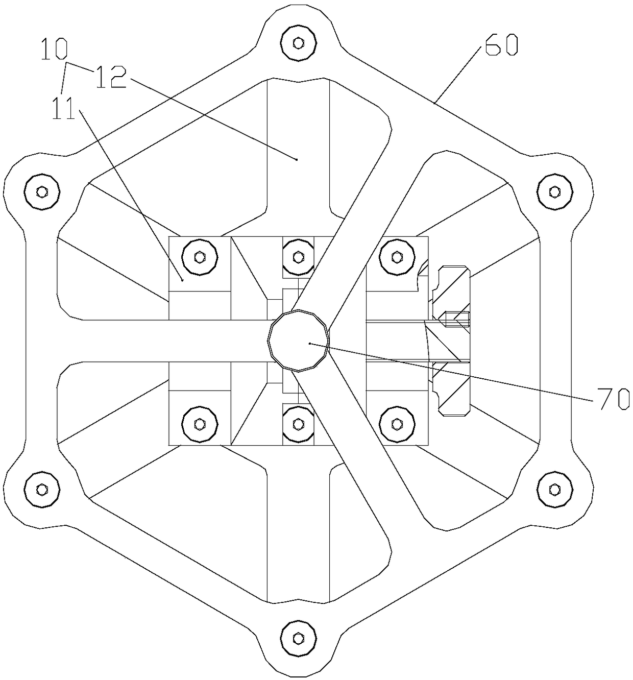 Clamp used for blade inspection