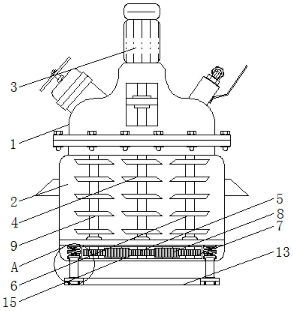 A reaction kettle with high temperature and high pressure resistance and stirring function for chemical machinery