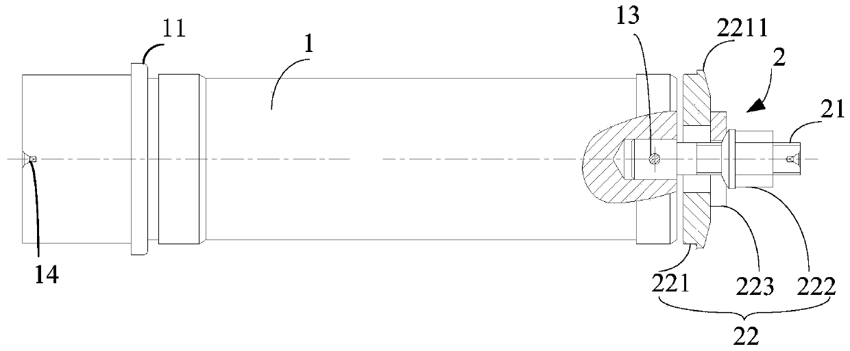 Clamp for air introduction pipe machining and clamping method