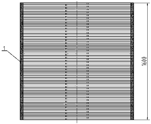 Square heating body device of tungsten-molybdenum sintering furnace