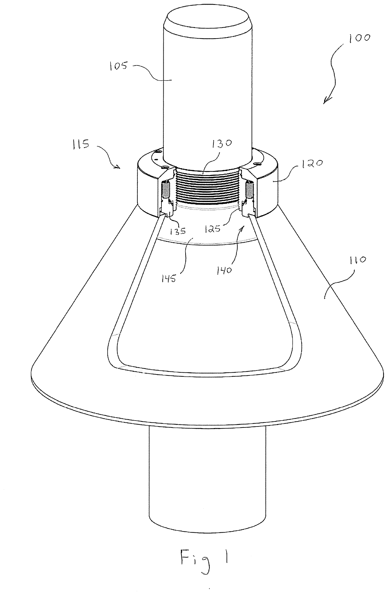 Hydraulic Mantle Assembly System for a Gyratory Rock Crusher