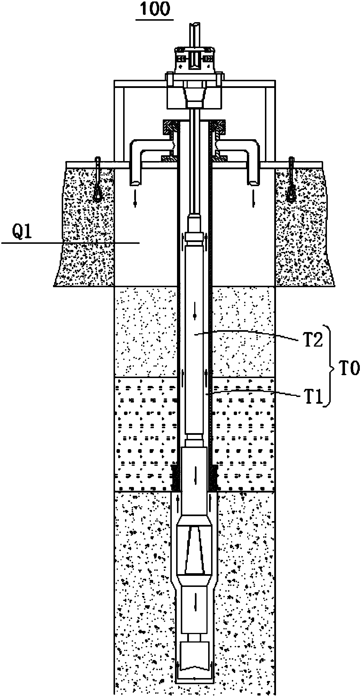 Casing drilling system and casing drilling method