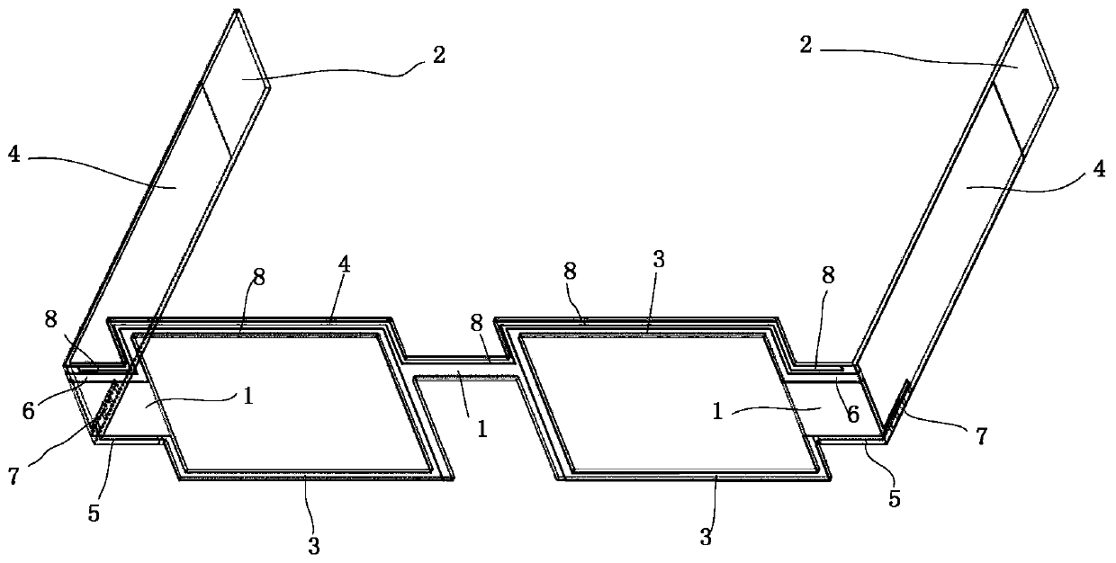 Double-loop antenna applied to 4G-MIMO intelligent glasses