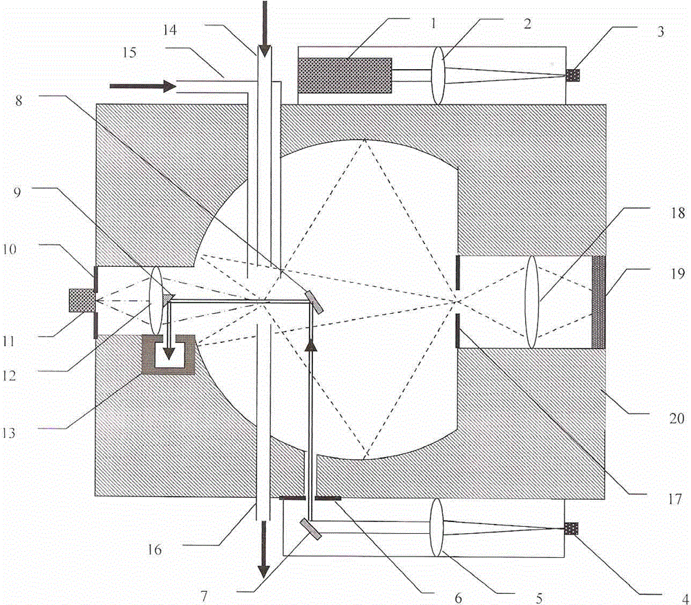 Optical system for detecting size and shape of micro-particles