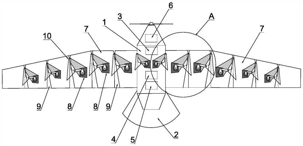 Agricultural bionic bird repelling unmanned aerial vehicle based on deformable wings