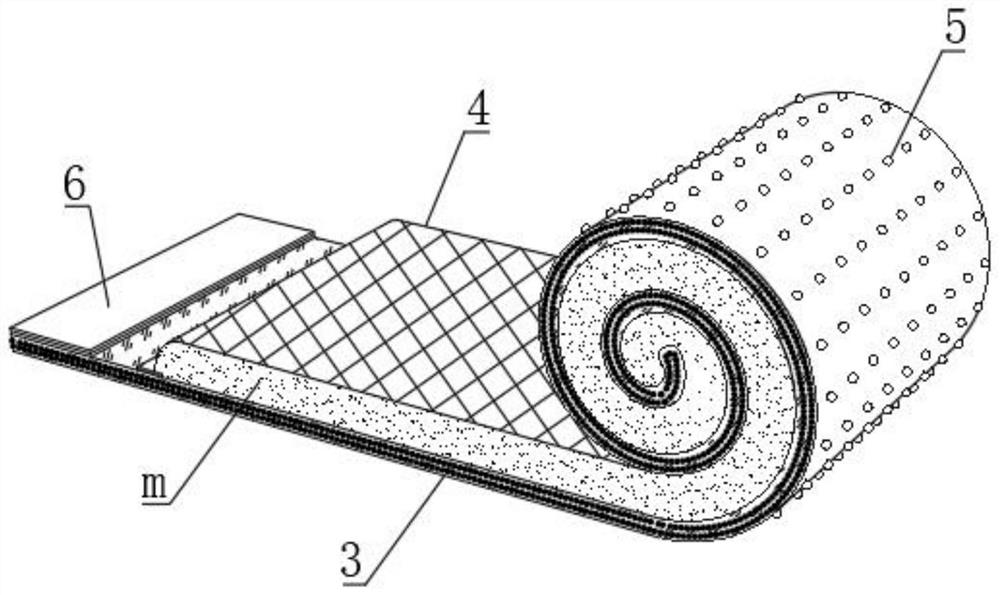 Coil-crossed moisture-proof cotton packaging method based on packaging film