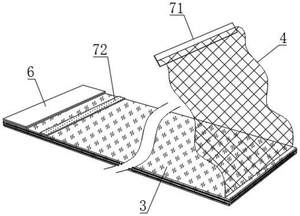 Coil-crossed moisture-proof cotton packaging method based on packaging film