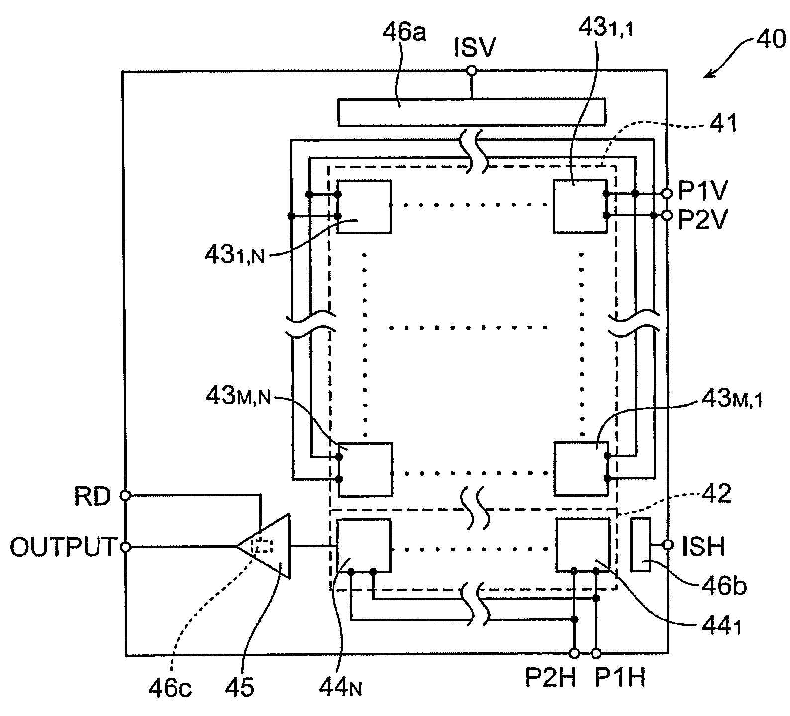 Image sensor with a voltage maintaining capacitor and an ac-signal blocking resistor, and imaging system comprising the image sensor