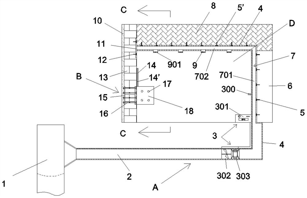 A reinforced low-energy cooling system and its construction technology for residential buildings in Xiaoyao