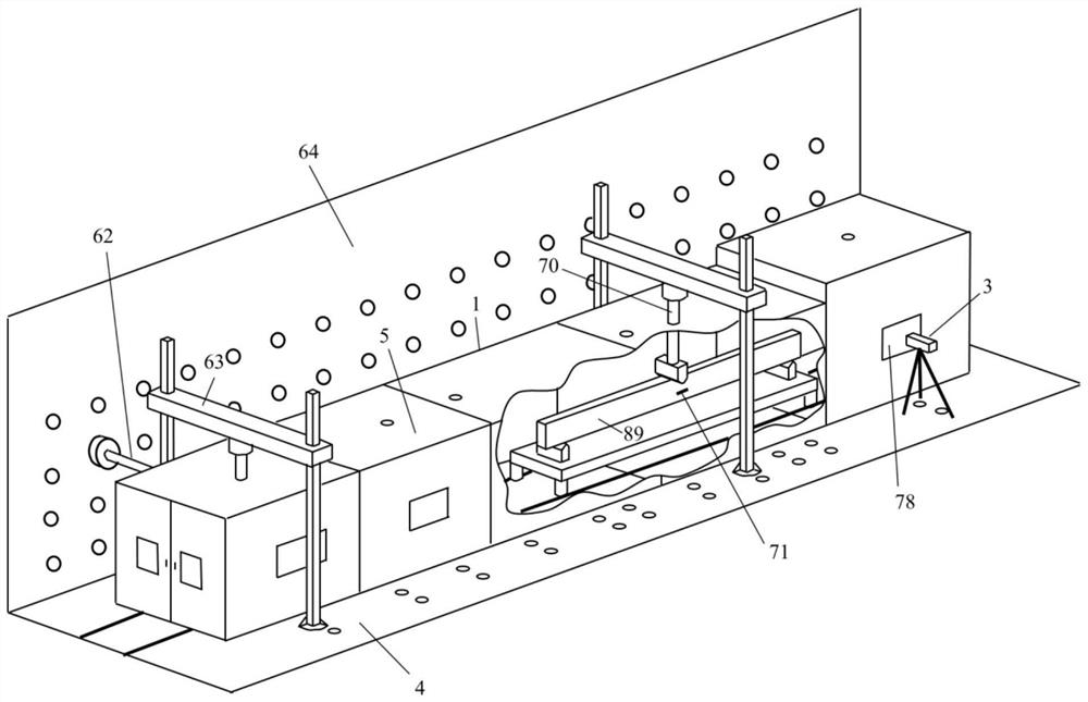 Structure fatigue/durability experiment system and method in complex environment