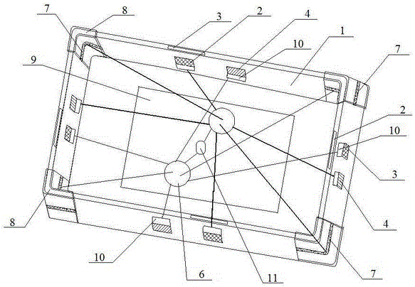 Anti-dropping mobile phone housing