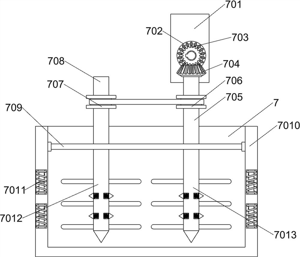 Repeated bending type asphalt block treatment device